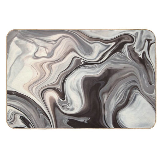 Marble Texture  Easy Maintenance Bath Mat