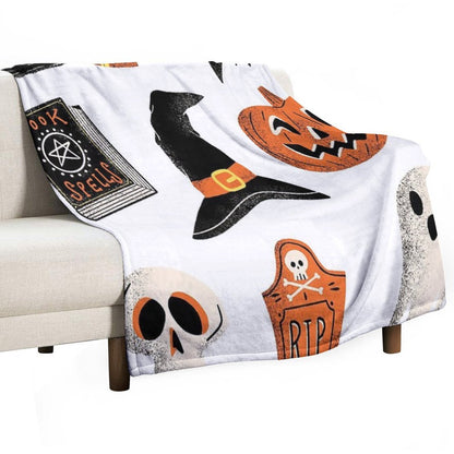 Halloween Pack Shrink-resistant Throw Blanket