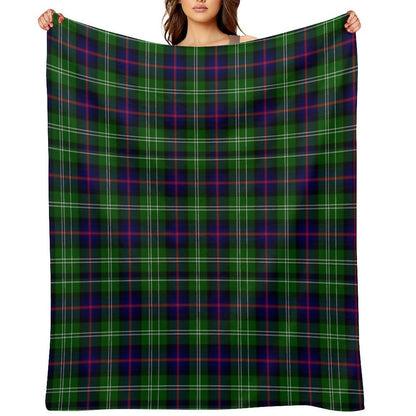Clan Sutherland Tartan Easy Care Throw Blanket