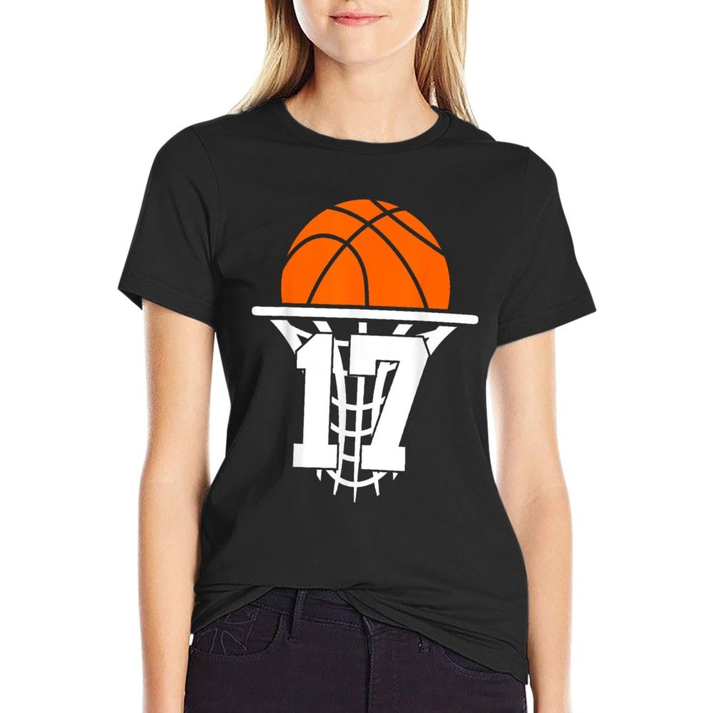 17 YEARS BASKETBALL 17TH BIRTHDAY  Easy-care T-Shirt