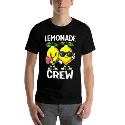 Lemon Stand Funny Lemonade Entrepreneur for Boys Girls Crew  Tagless Design T-Shirt
