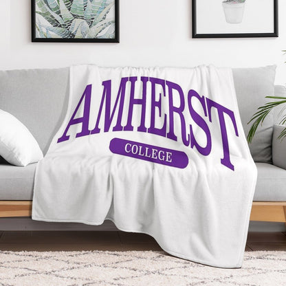 Amherst - Serif Font Curved Travel-friendly Throw Blanket