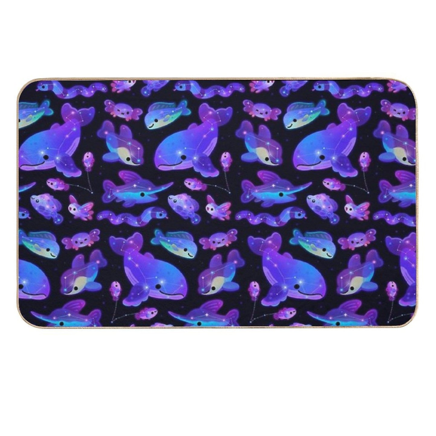 Ocean Constellations  Toxin-Free Bath Mat