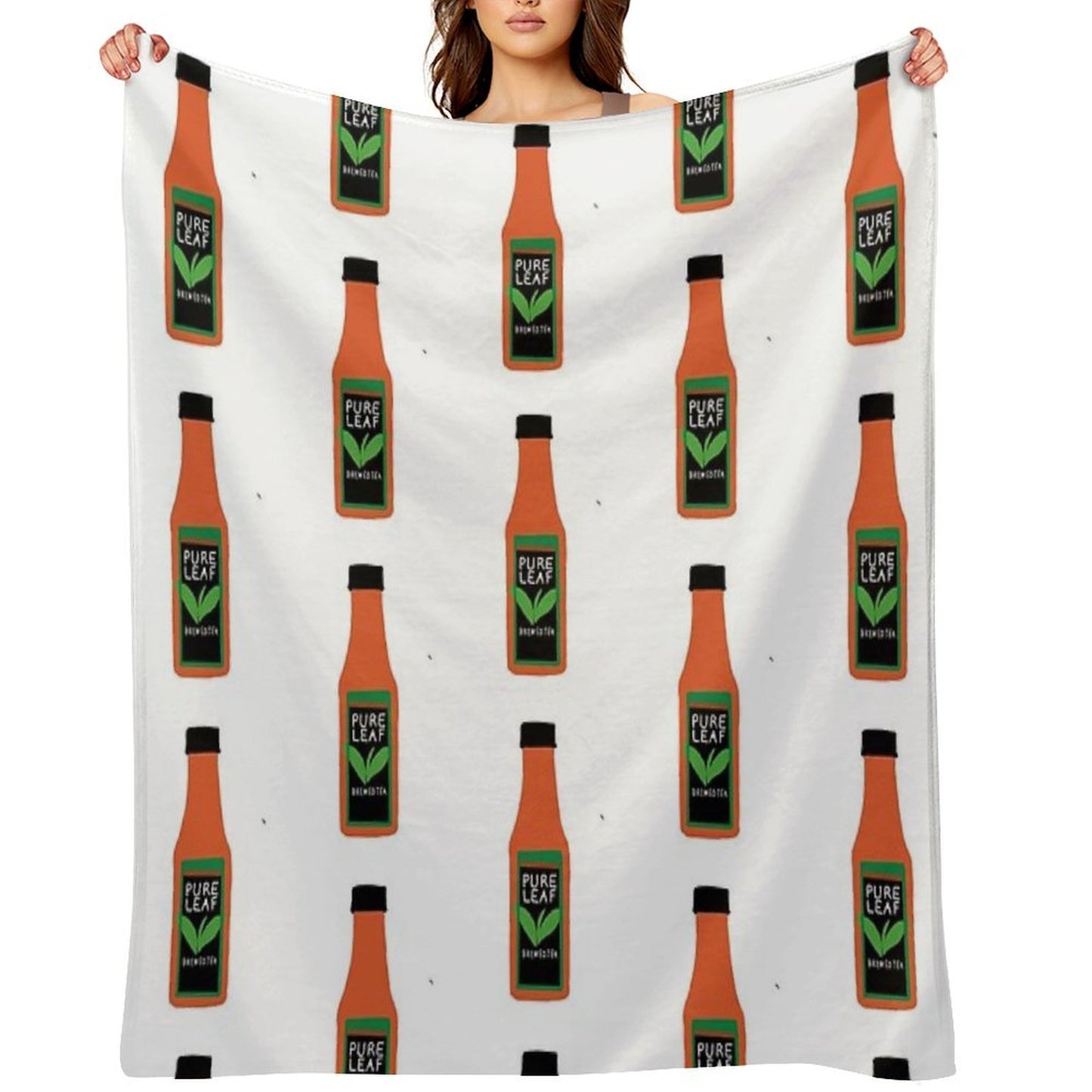 Pure Leaf Tea Plush Throw Blanket