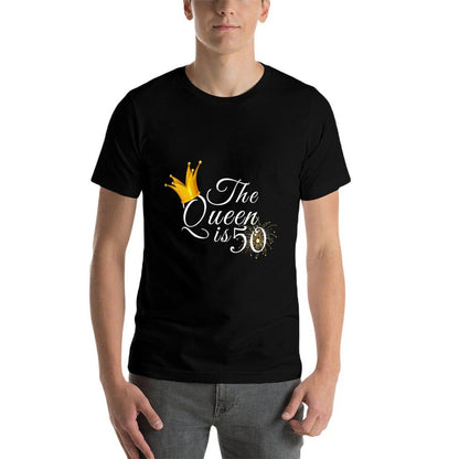 Womens 50th Birthday Gifts Ideas For Her The Queen Is 50 Fabulous  Relaxed-fit T-Shirt