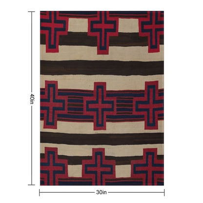 Indigenous Designs VI  Chief's Blanket  Navajo Weavings Travel-friendly Throw Blanket