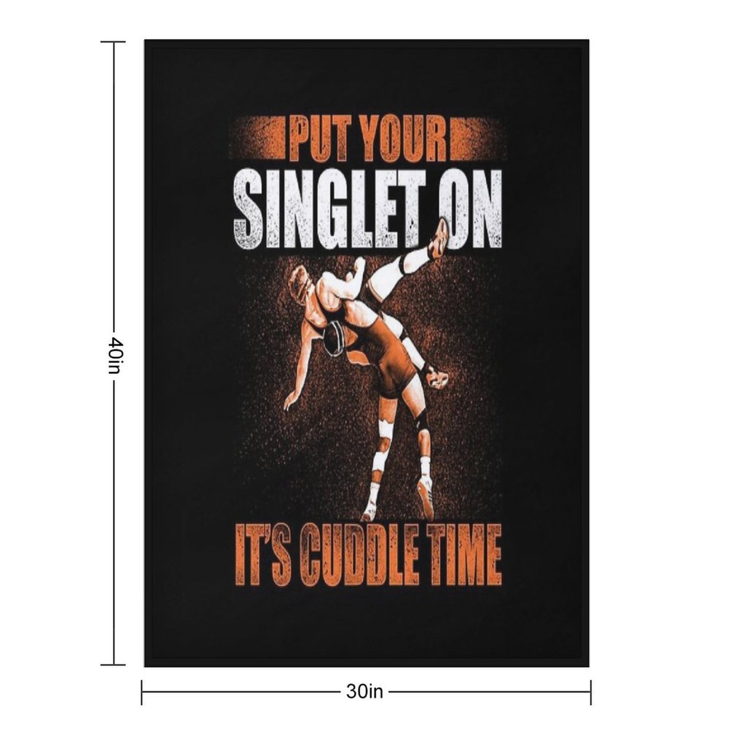 Wrestling Put Your Singlet On Gift Idea For Wrestler Quick-dry Throw Blanket