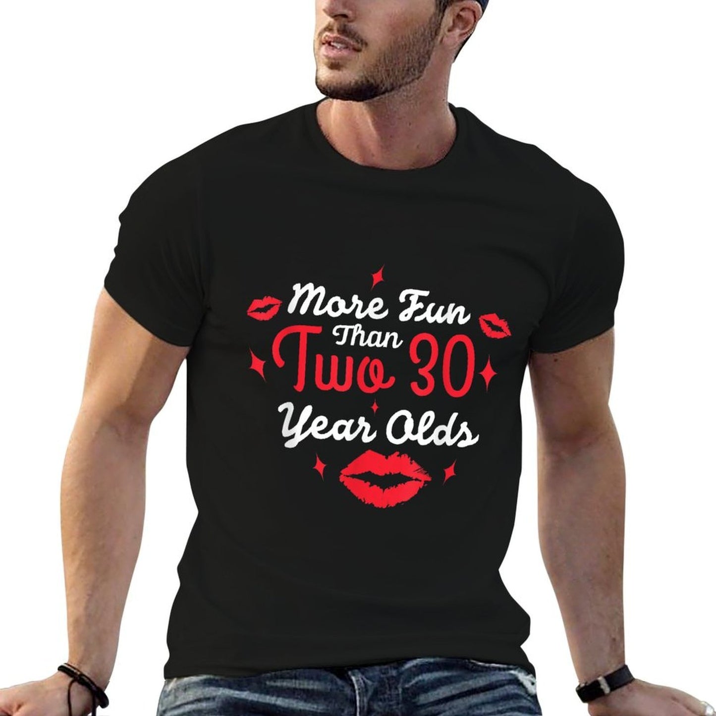 More Fun Than Two 30 Year Olds  Funny 60th Birthday  High-quality Stitching T-Shirt