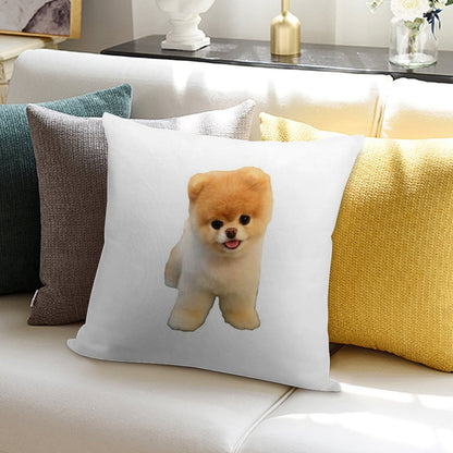 Cute Boo Puppy Soft Anti-Pilling Throw Pillow