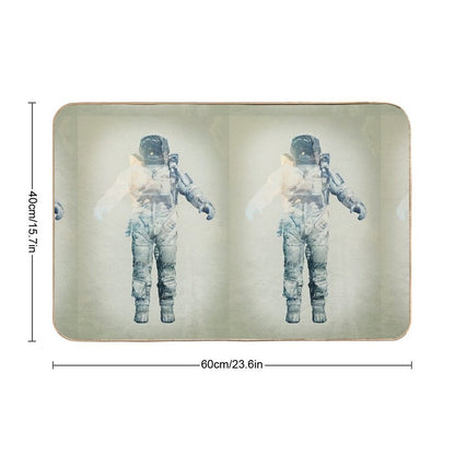 Astroscape - Astronaut Double Exposure  Toxin-Free Bath Mat