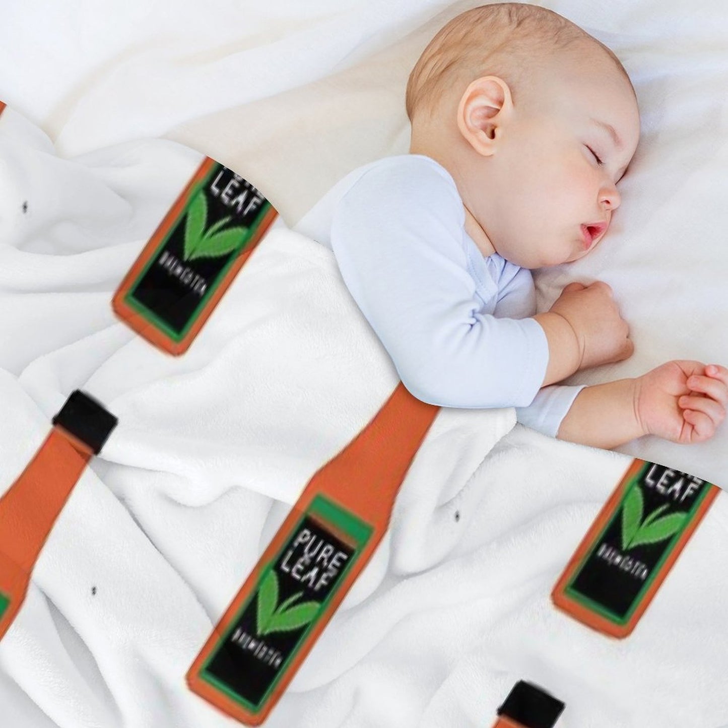 Pure Leaf Tea Plush Throw Blanket