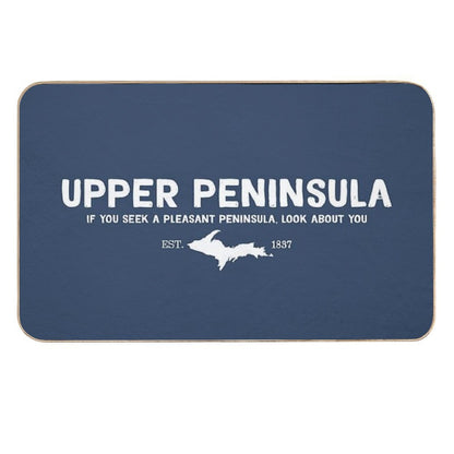 Upper Peninsula, Northern Michigan's Pleasant Peninsula U.P.  Repositionable Bath Mat