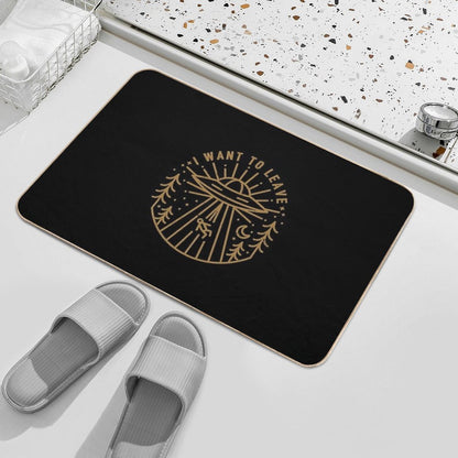 I Want To Leave  Toxin-Free Bath Mat