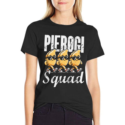 Pierogi Squad Funny Polish American Christmas Poland Pierogi  Summer-ready Fabric T-Shirt