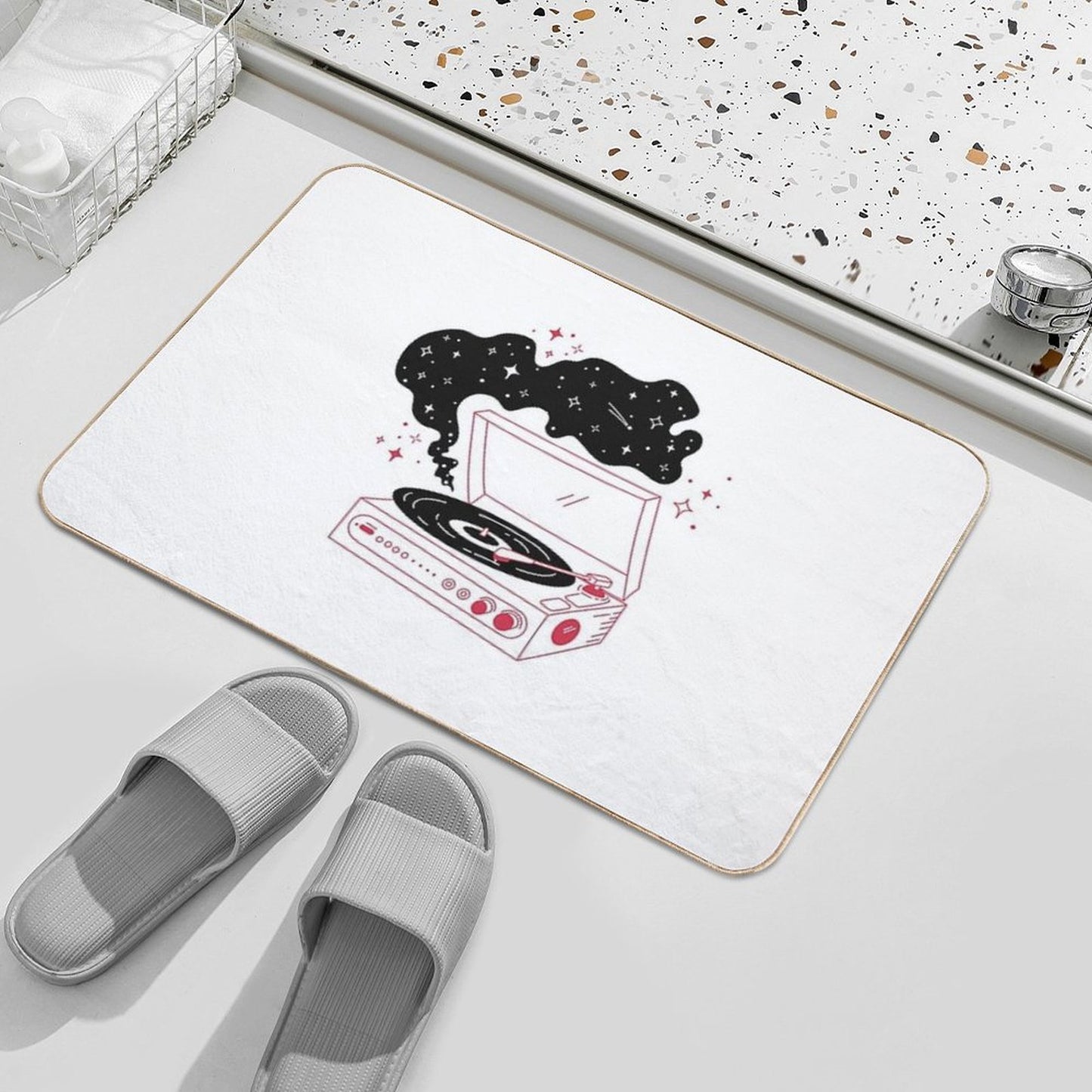 Space Record  Easy To Clean Bath Mat