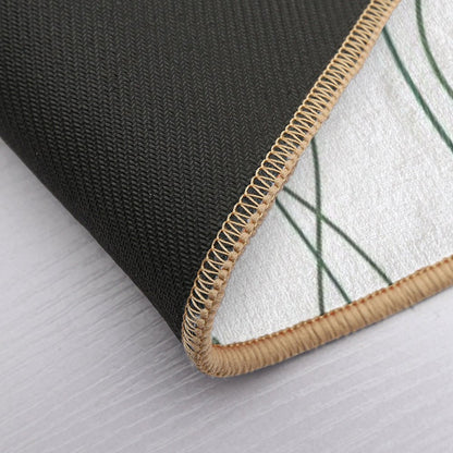 Poppy Stems.  Fade-Resistant Bath Mat