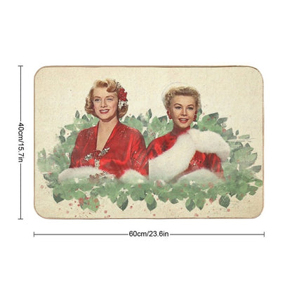 Sisters - A Merry White Christmas  Dirt-Trapping Bath Mat