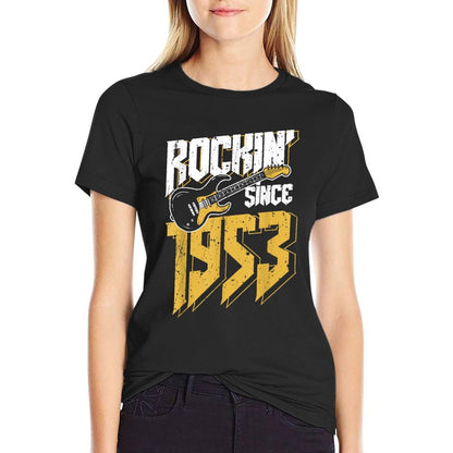 Rockin' Since 1953 Vintage Rock Music Fan 70th Birthday  Odor-resistant T-Shirt