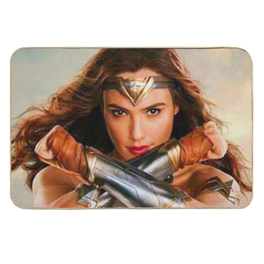 Woman in The Cute Strongs  Fade-Resistant Bath Mat