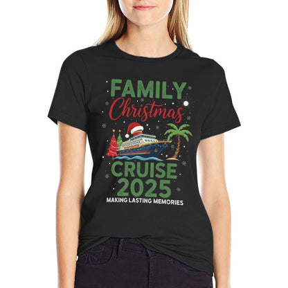 Family Christmas Cruise 2025  Rolled Sleeves T-Shirt