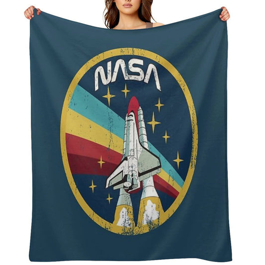 NASA Vintage Emblem All-season Throw Blanket