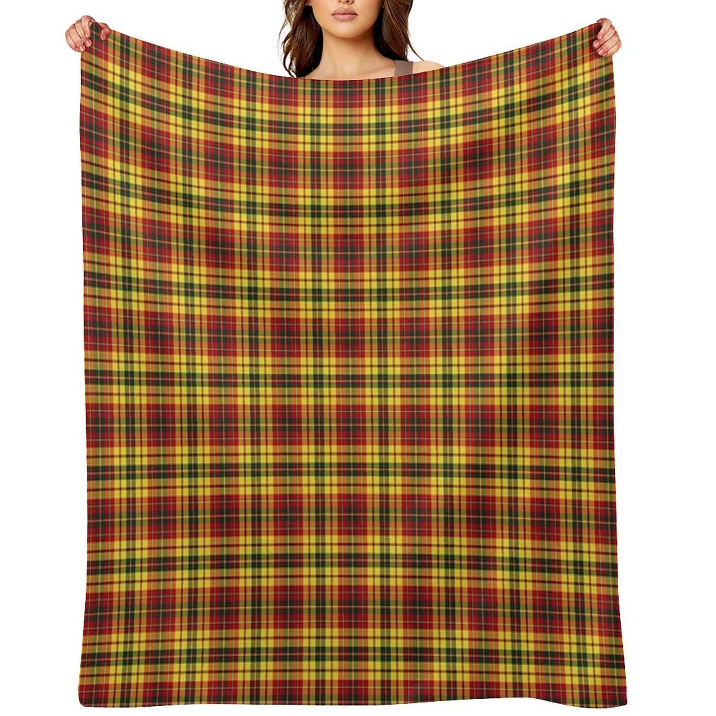 Strathearn Scotland District Tartan Colorful Scottish Plaid Velvety-soft Throw Blanket
