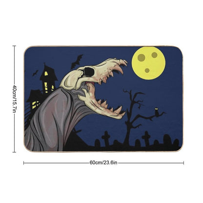 Halloween Skull Monster  Dirt-Trapping Bath Mat