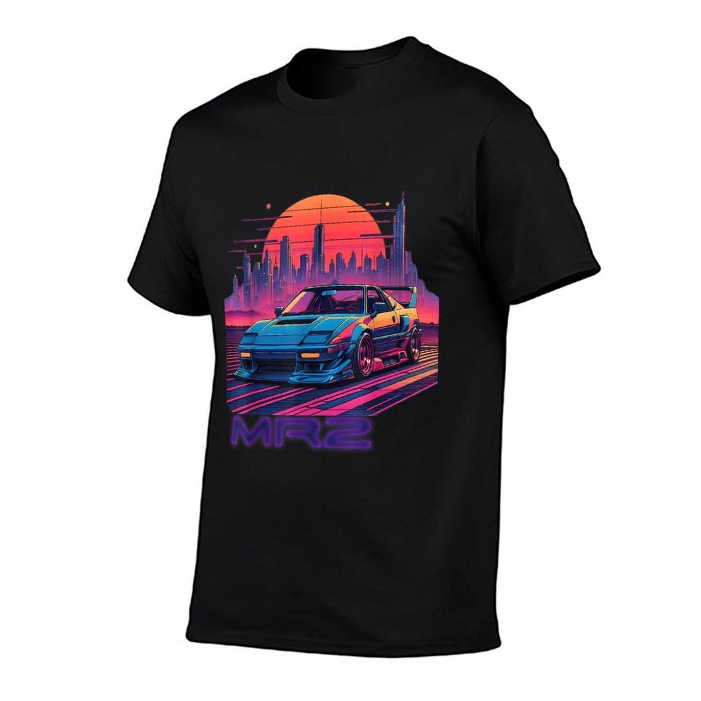 Neon Dreams 90s Japanese Sports Car MR2 in Cyberpunk City  Affordable Price T-Shirt