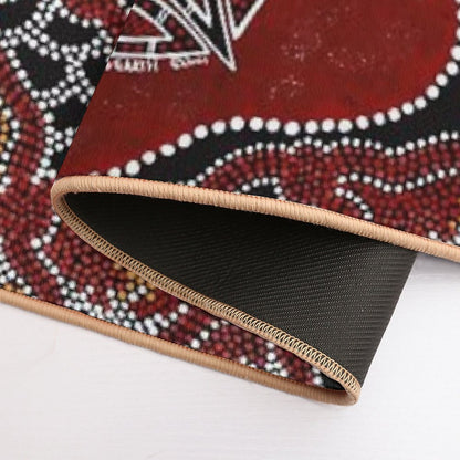 Authentic Aboriginal Art -  Turtle Dreaming  Toxin-Free Bath Mat