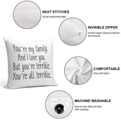 Terrible Soft Luxury Feel Throw Pillow
