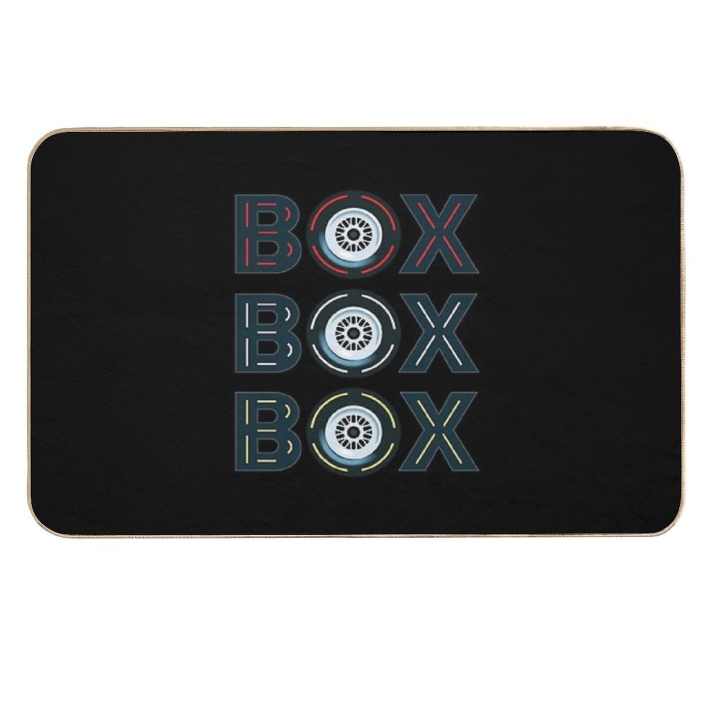 Box Box Box Radio Call To Pit Stop  Rapid-Drying Bath Mat