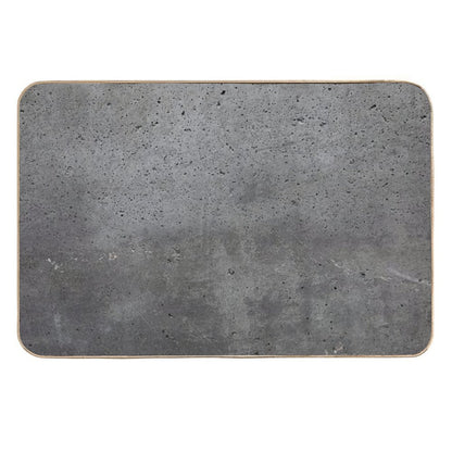 Grey Textured Concrete Wall Exterior  Versatile Bath Mat