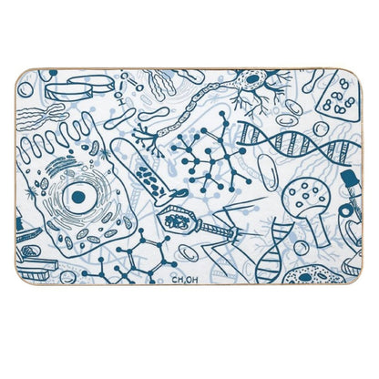 Germy Science Sick Blues  Fade-Resistant Bath Mat