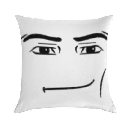 The Man Face Soft Decorative Cover Throw Pillow