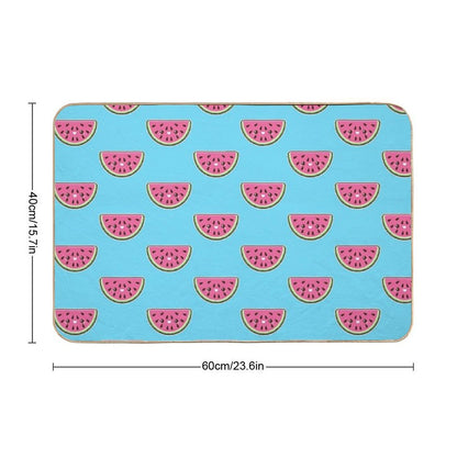 Kawaii Watermelon Slice  Rapid-Drying Bath Mat