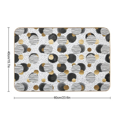 Classy Gold  Repositionable Bath Mat