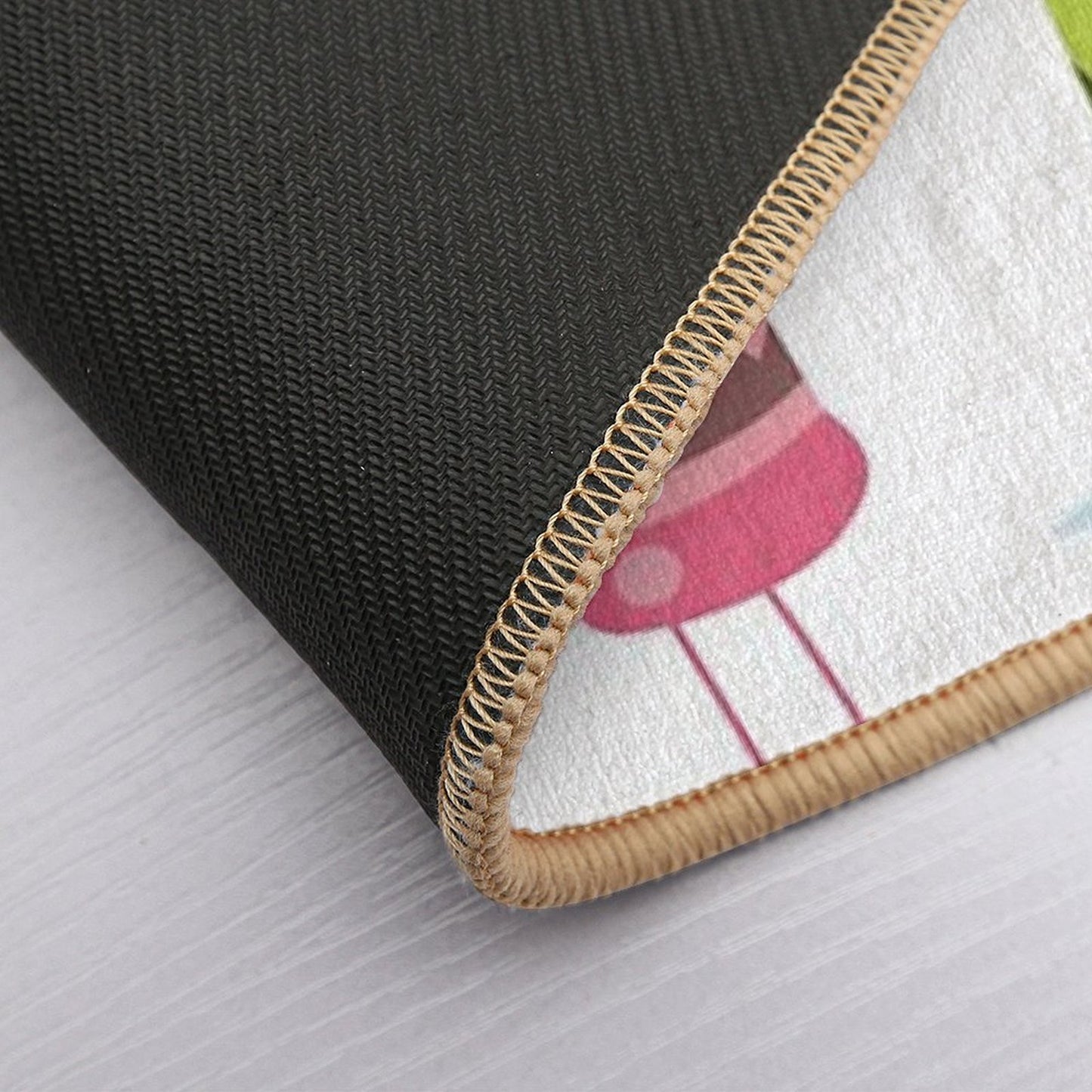 Cute Funny Cartoon Crayon Characters  Eco-Friendly Bath Mat