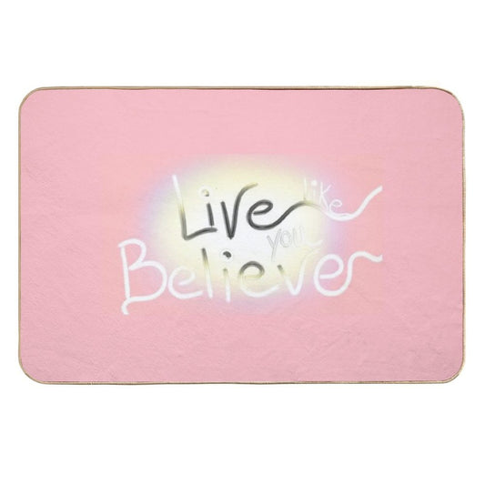 Live Like You Believe  Anti-Trip Bath Mat