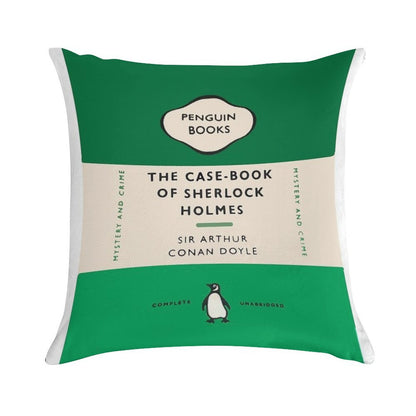 Penguin Book SH Design Soft Hidden Zipper Throw Pillow