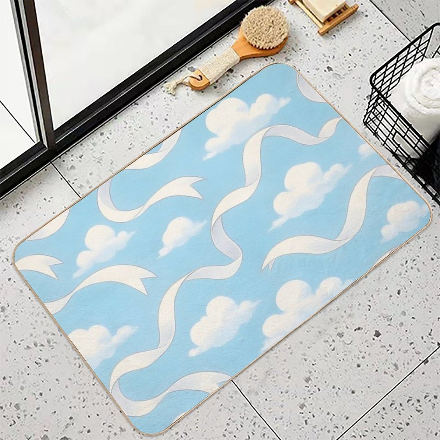 Oops! The Ribbons Slipped  Fade-Resistant Bath Mat