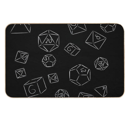 Minimalist Dice  Easy To Clean Bath Mat