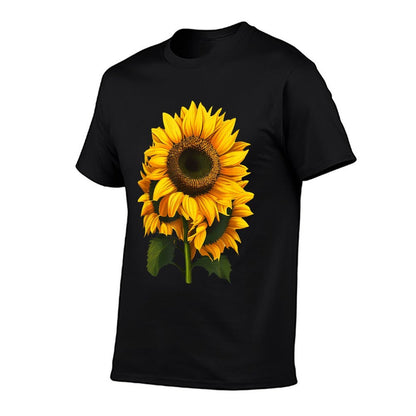 Yellow Sunflower Floral Watercolor Positivity  Eco-friendly Material T-Shirt