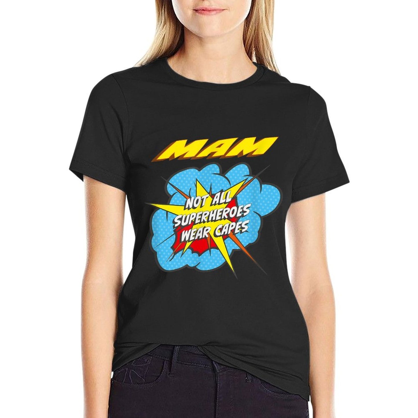 Mam Funny Superhero Family  Versatile T-Shirt