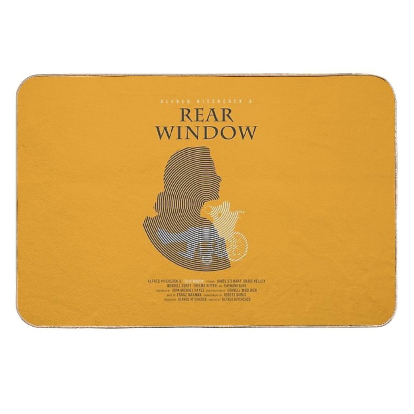 Alfred Hitchcock Rear Window  Anti-Trip Bath Mat