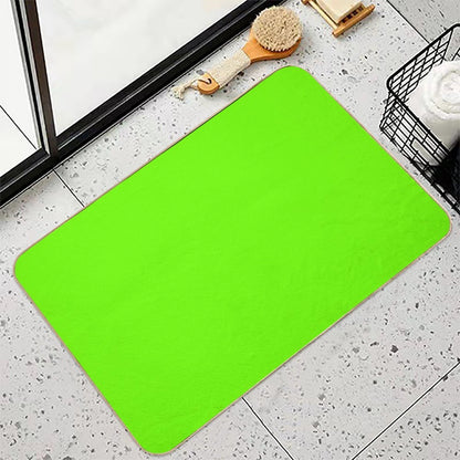 Super Bright Fluorescent Green Neon  Easy To Clean Bath Mat