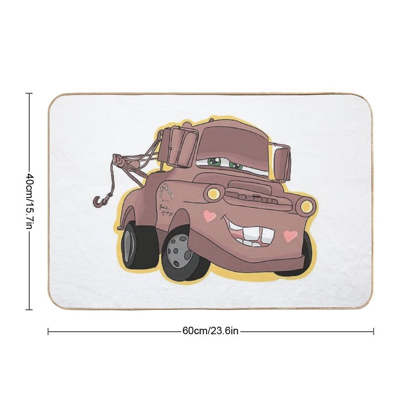 Tow Mater Kawaii  Multi-Purpose Bath Mat