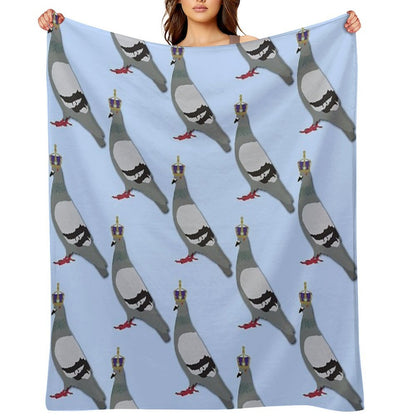 Queen Pigeon Shrink-resistant Throw Blanket