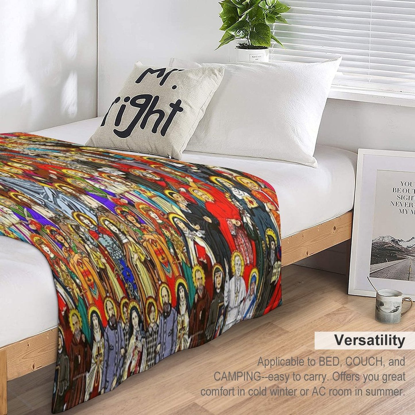 Saints, All Saints, Catholic Saints Versatility Throw Blanket