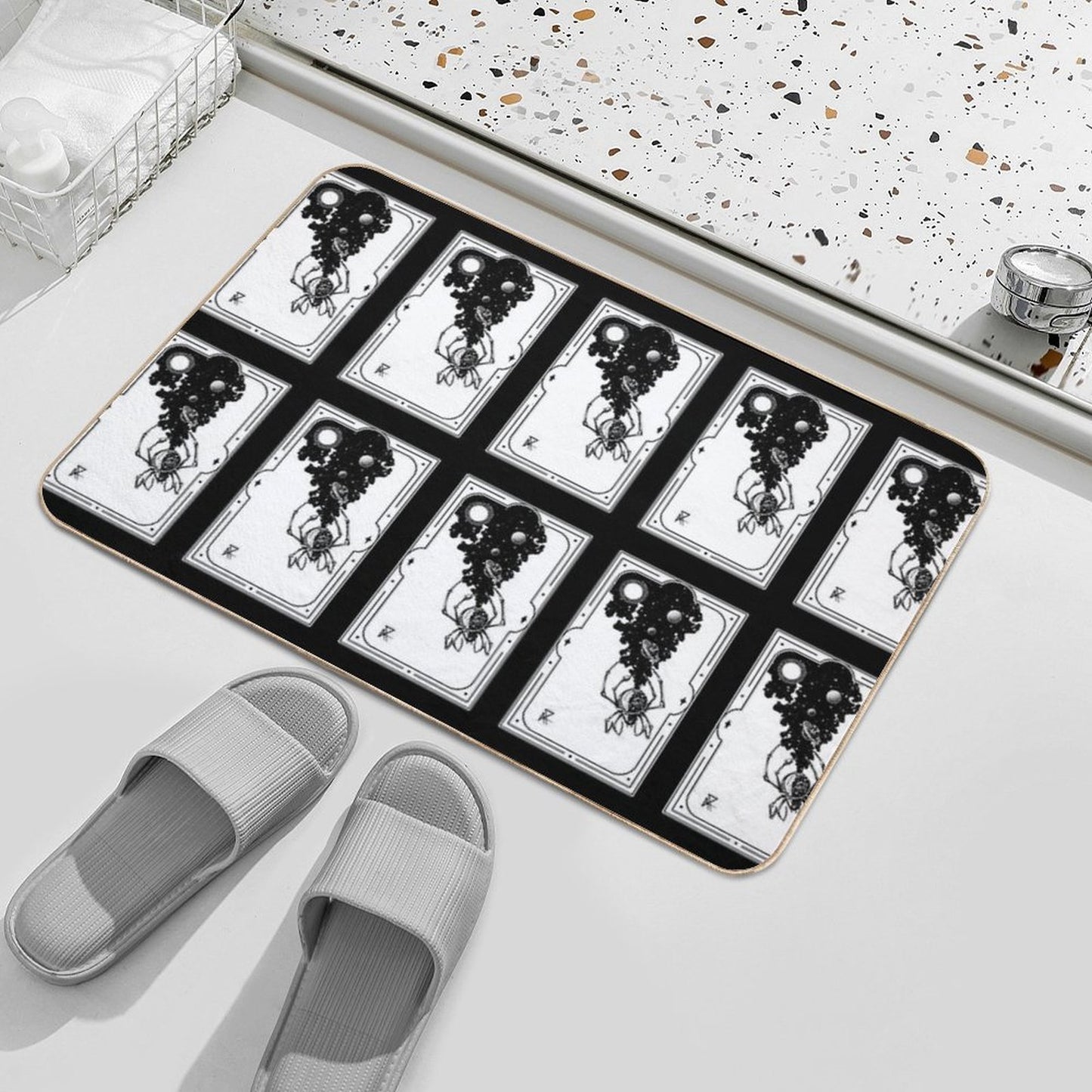 How The Universe Came Into Being - Spiderverse  Toxin-Free Bath Mat