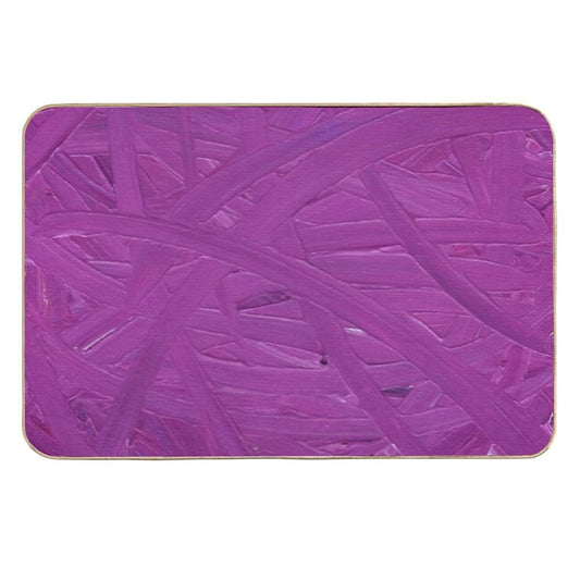 Magenta Arcs  Fade-Resistant Bath Mat